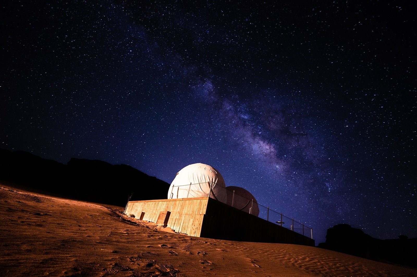 Star Gazing Night in Desert
